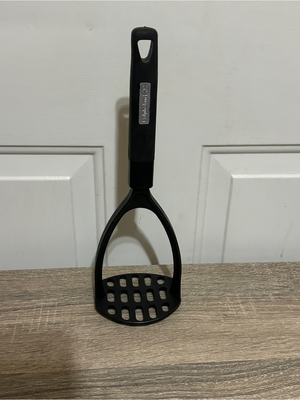 Calphalon Nylon Potato Masher Black Kitchen Utensil Heat Resistant Chef Cook